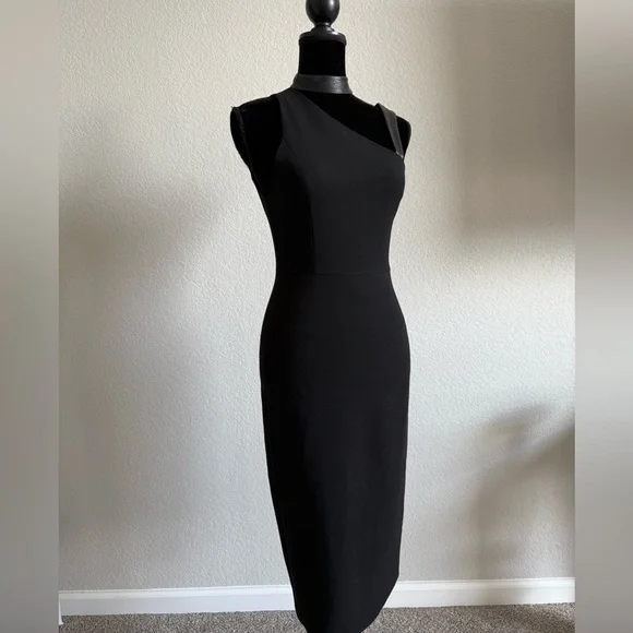 Alice + Olivia Elegant Black Sleeveless Dress - Picture 2 of 5